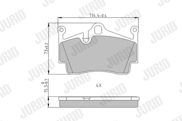 BLUE PRINT ADZ94237 Bremsekloss sett