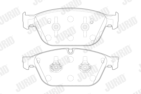 JURID 573775J Kit pastiglie freno, Freno a disco-Kit pastiglie freno, Freno a disco-Ricambi Euro