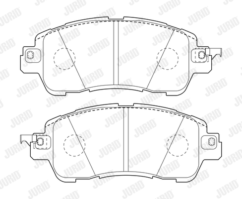 JURID 573801J Kit pastiglie freno, Freno a disco