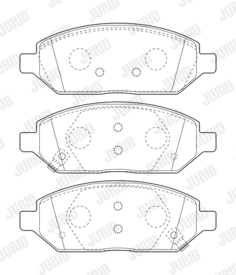 JURID 573805J Kit pastiglie freno, Freno a disco-Kit pastiglie freno, Freno a disco-Ricambi Euro