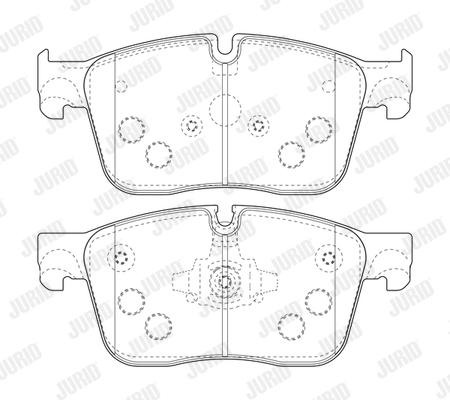 JURID 573822J Kit pastiglie freno, Freno a disco-Kit pastiglie freno, Freno a disco-Ricambi Euro
