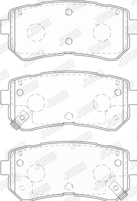 JURID 573830J Kit pastiglie freno, Freno a disco-Kit pastiglie freno, Freno a disco-Ricambi Euro