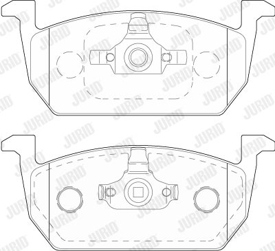 JURID 573833J Kit pastiglie freno, Freno a disco-Kit pastiglie freno, Freno a disco-Ricambi Euro