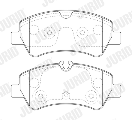 JURID 573836J Kit pastiglie freno, Freno a disco-Kit pastiglie freno, Freno a disco-Ricambi Euro