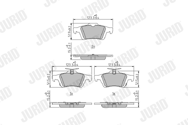 VALEO 301672 FIRST Bremsekloss sett