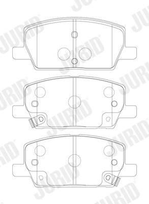 LPR 05P1254A Bremsekloss sett