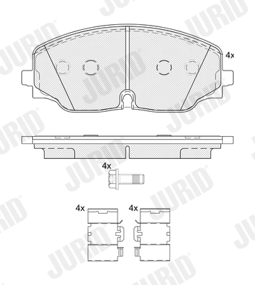 JURID 574119J set placute...