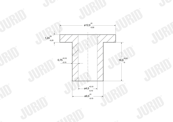 JURID 8103060008 Rivet, drum brake lining