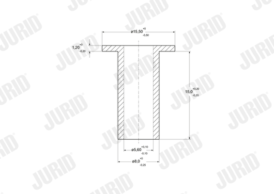 JURID 8103080003 Rivet, drum brake lining