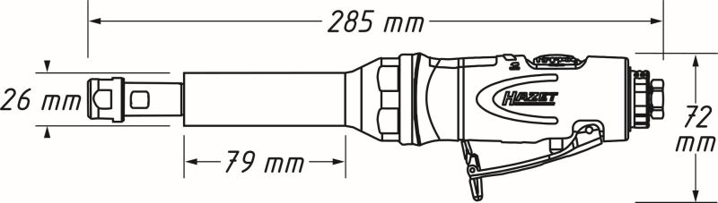 HAZET 9032LG-1 Stavsliper (trykkluftdrevet)