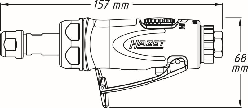 HAZET 9032N-1 Stavsliper (trykkluftdrevet)