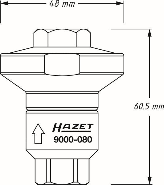 HAZET 9000-080 Regulátor tlaku, stlačený vzduch