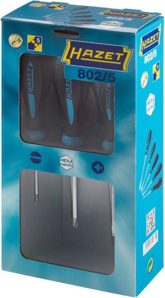 HAZET 802/5 skrutrekkersett