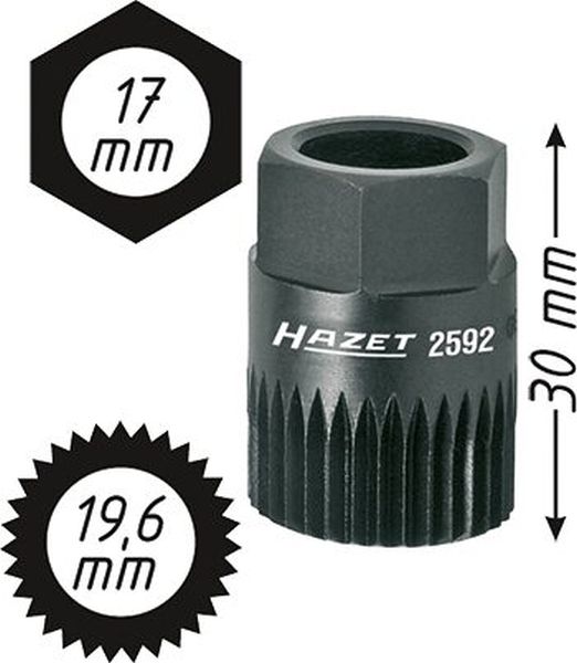HAZET 2592 stoppeverktøy, remskive