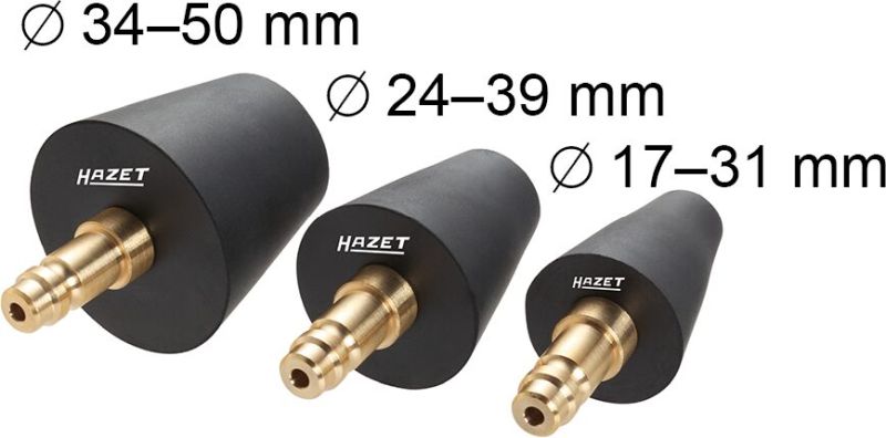HAZET 4801-2/3 Adaptersett, vakuum påfyllingsenhet (kjølesystem)