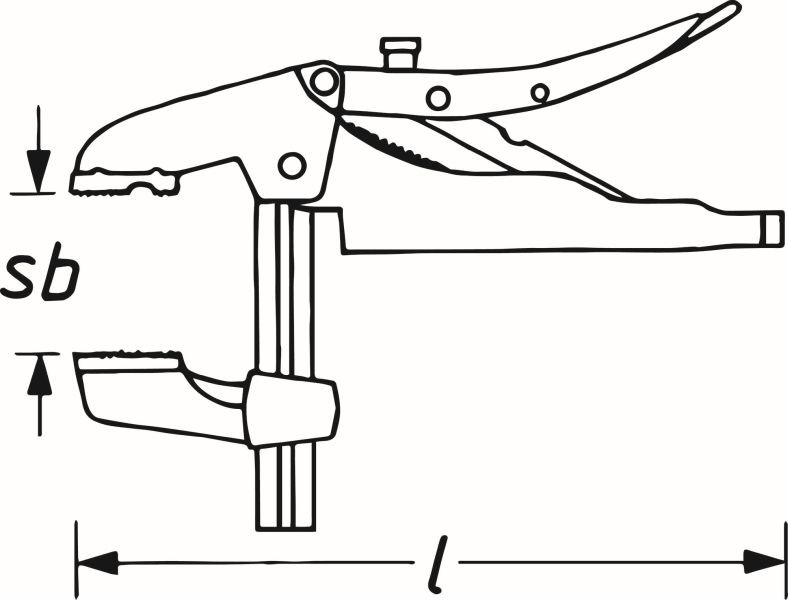 HAZET 753-2 Låsetang