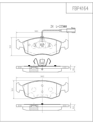 FI.BA FBP4164 Σετ τακάκια,...
