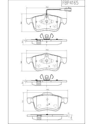 FI.BA FBP4165 Σετ τακάκια,...