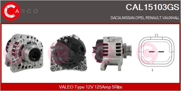 CASCO CAL15103GS Alternatore