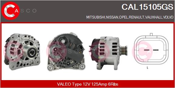 CASCO CAL15105GS Alternatore