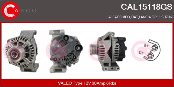 CASCO CAL15118GS Alternatore