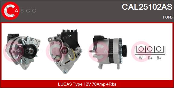 CASCO CAL25102AS Alternatore