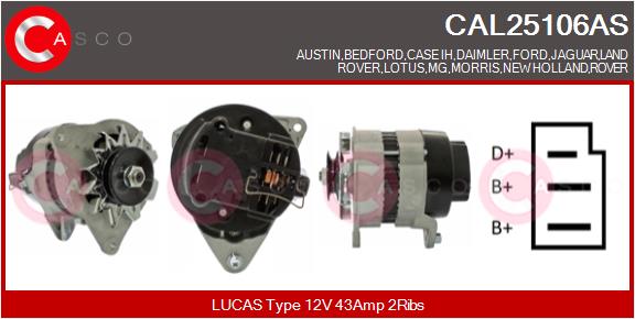 CASCO CAL25106AS Alternatore