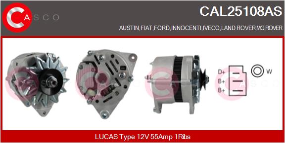 CASCO CAL25108AS Alternatore