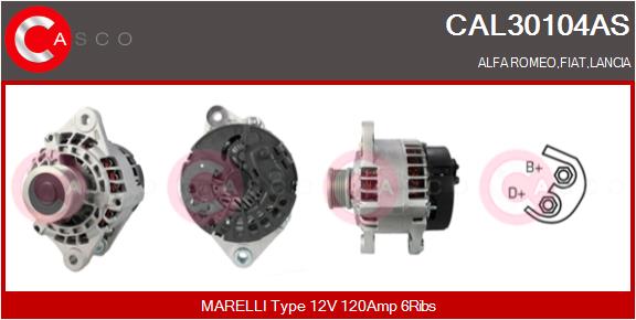 CASCO CAL30104AS Alternatore