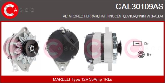 CASCO CAL30109AS Alternatore