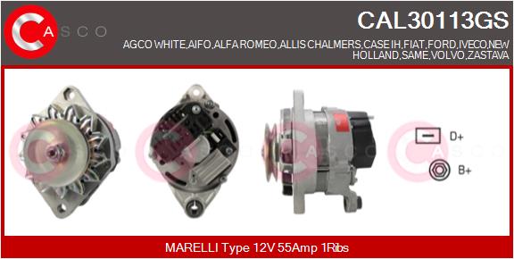 CASCO CAL30113GS Alternatore