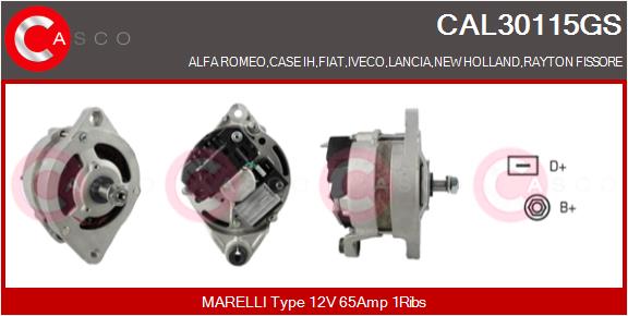 CASCO CAL30115GS Alternatore