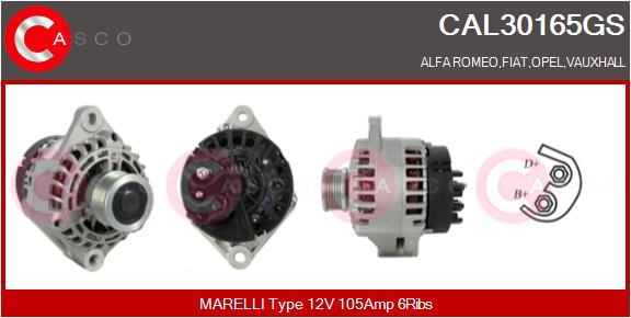 CASCO CAL30165GS Alternatore