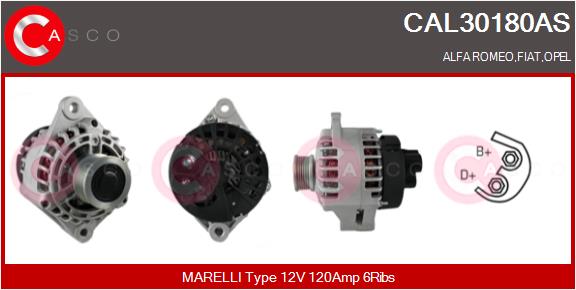 CASCO CAL30180AS Alternatore