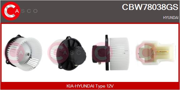 CASCO CBW78038GS Βεντιλατέρ...