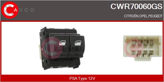 CASCO CWR70060GS Διακόπτης,...