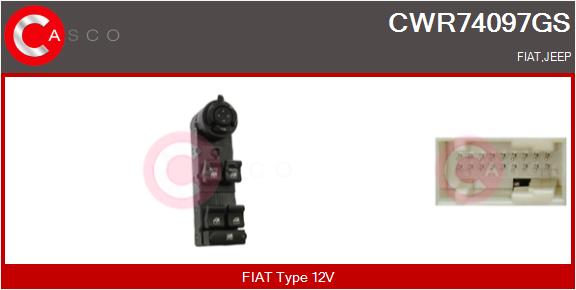 CASCO CWR74097GS Διακόπτης,...