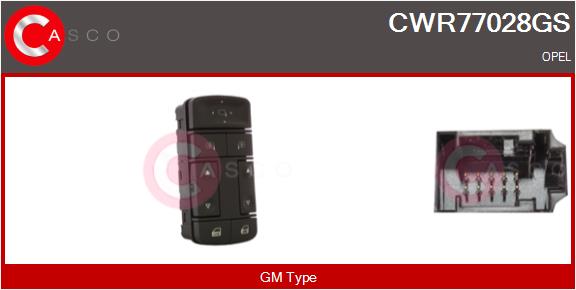 CASCO CWR77028GS Διακόπτης,...