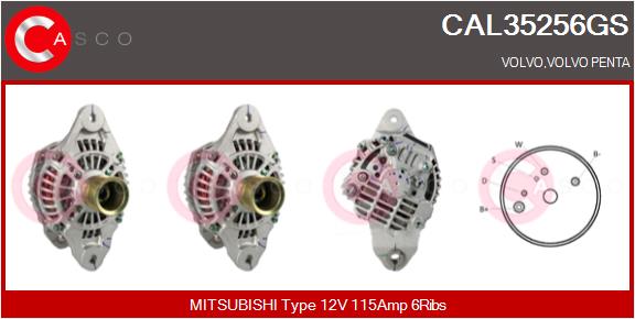 CASCO CAL35256GS Genuine...