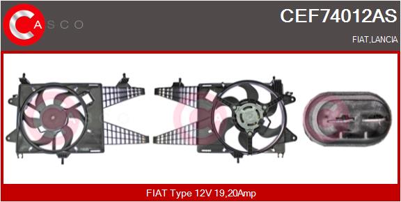 CASCO CEF74012AS Elektromotor vetráka chladiča