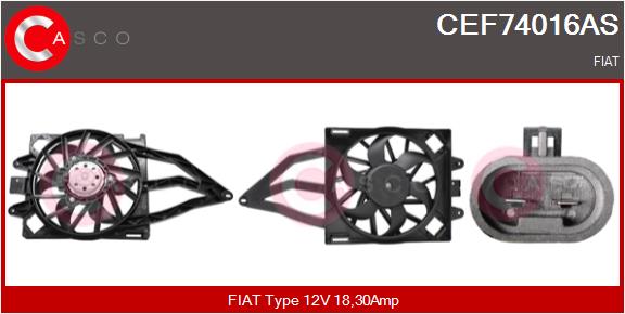 CASCO CEF74016AS Elektromotor vetráka chladiča