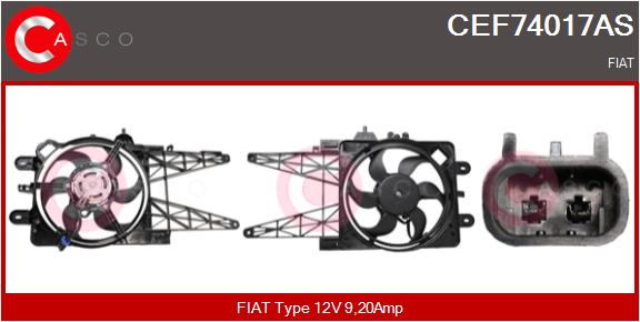 CASCO CEF74017AS Elektromotor vetráka chladiča
