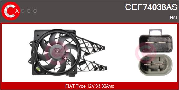 CASCO CEF74038AS Elektromotor vetráka chladiča