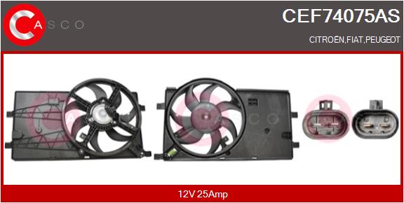 CASCO CEF74075AS Elektromotor vetráka chladiča