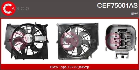 CASCO CEF75001AS Elektromotor vetráka chladiča