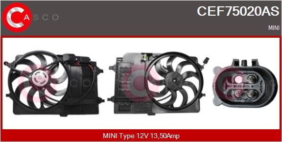 CASCO CEF75020AS Elektromotor vetráka chladiča