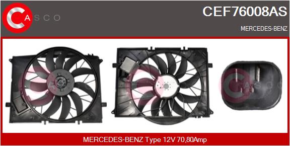 CASCO CEF76008AS Elektromotor vetráka chladiča