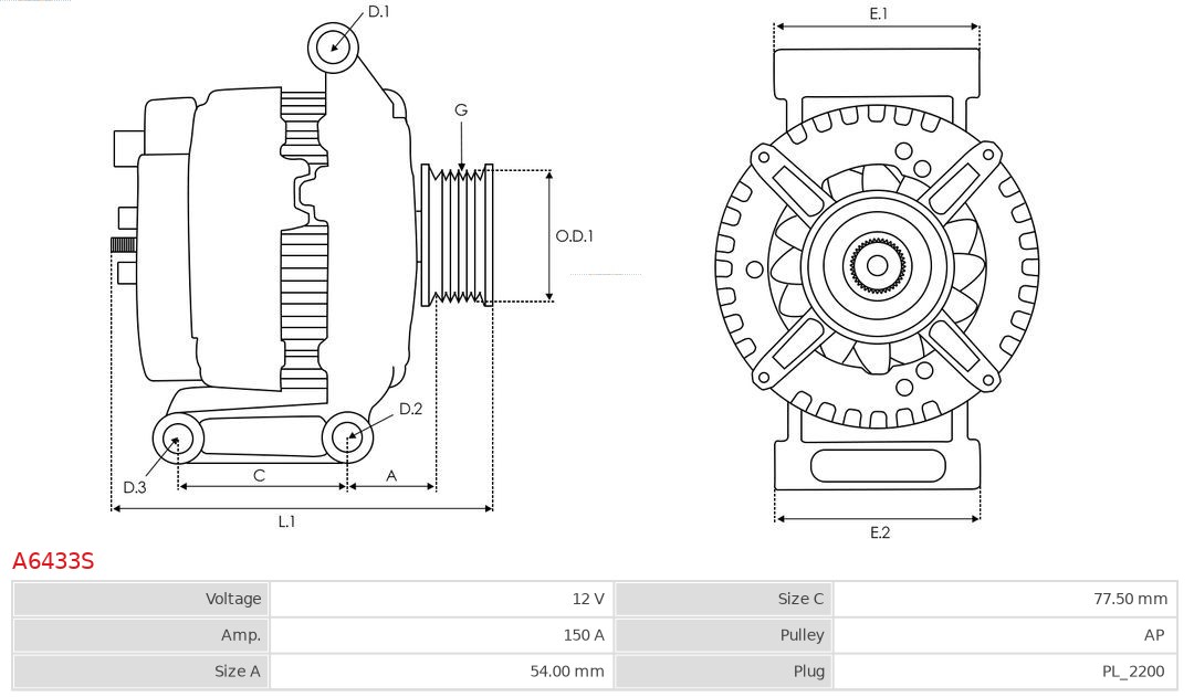 AS-PL A6433S Dynamo