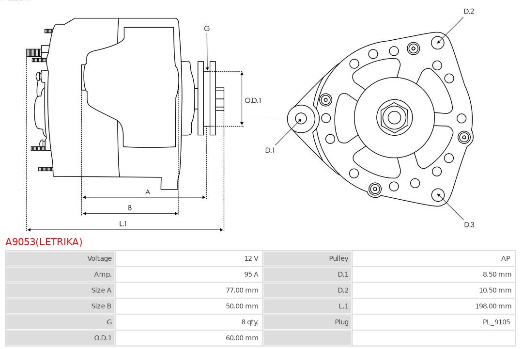AS-PL A9053(LETRIKA) Brandneu Letrika Generator
