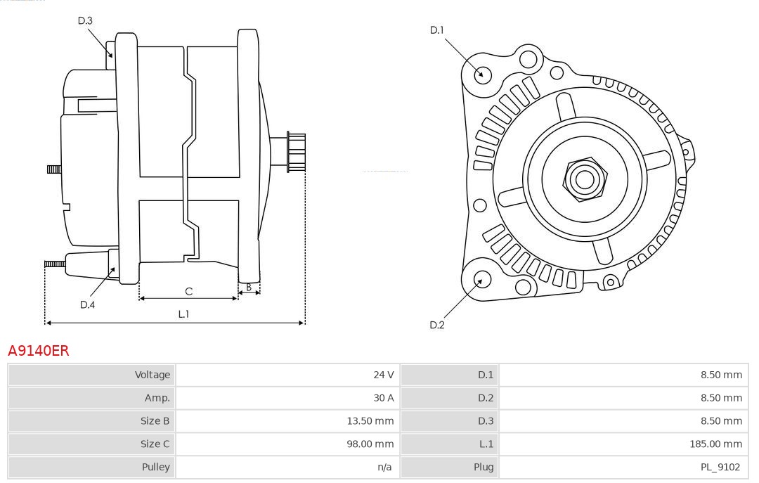 AS-PL A9140ER Wiederaufbereitet AS-PL Generator